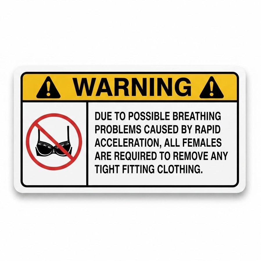 WARNING: Remove Tight Fitting Clothing